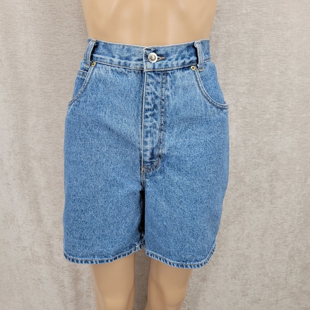 Lawman Classic Blue Jean Denim High Waisted Shorts Jorts